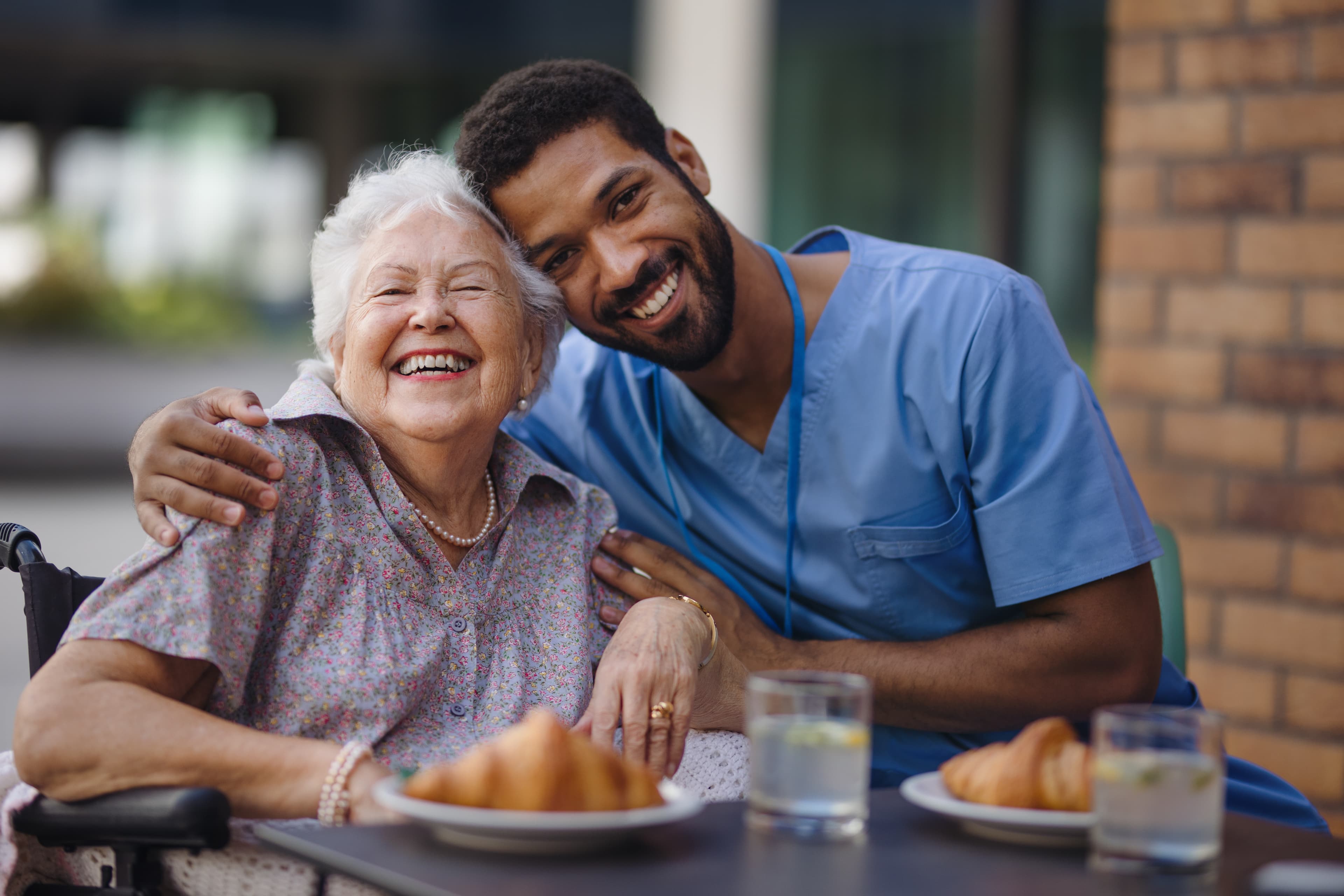 caregiver and patient