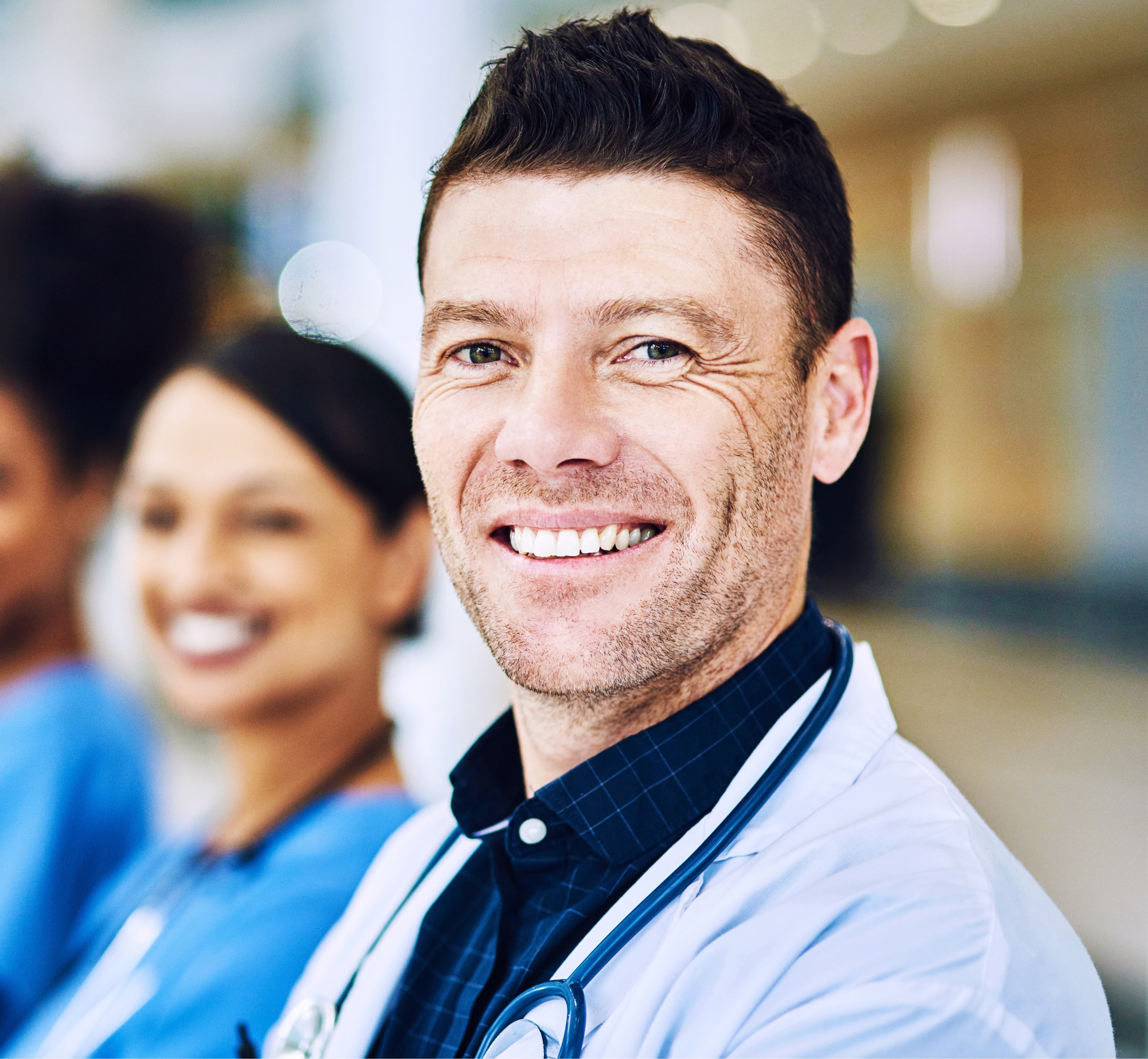 smiling male doctor
